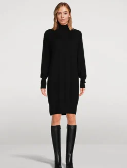 Cashmere Turtleneck Sweater Dress