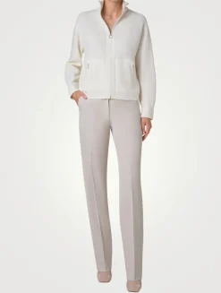 Cashmere Zip Cardigan