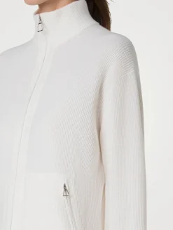 Cashmere Zip Cardigan