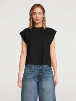 Caspen Cap-Sleeve T-Shirt