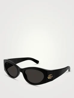 Cat Eye Wrap Sunglasses