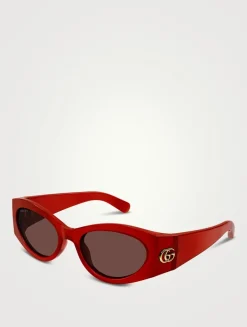 Cat Eye Wrap Sunglasses