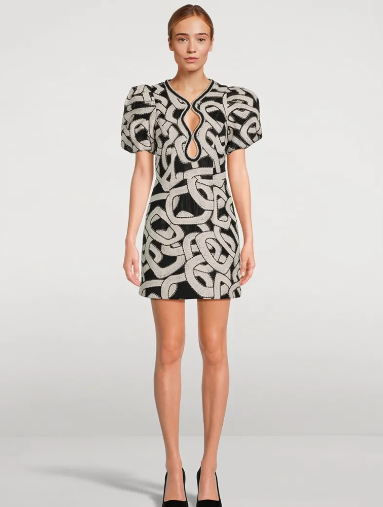 Catena Jacquard Mini Dress
