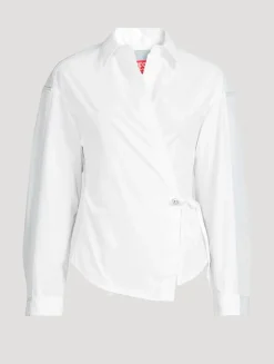 C-Delphi Poplin Wrap Shirt