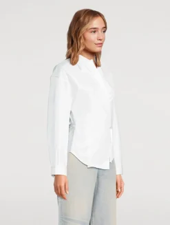 C-Delphi Poplin Wrap Shirt