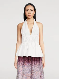 Ceana Poplin Halter Top