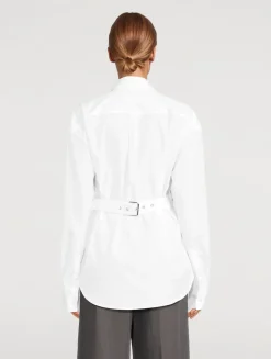 Cenny Belted Poplin Shirt