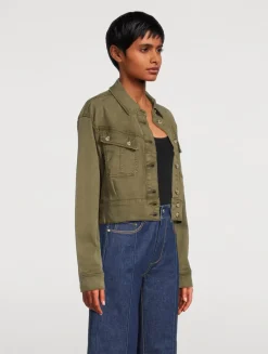 Cerra Cropped Denim Jacket