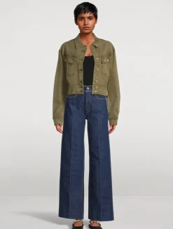 Cerra Cropped Denim Jacket