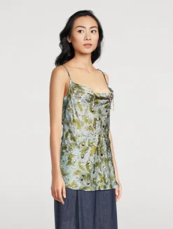 Chai Embellished Silk Cami