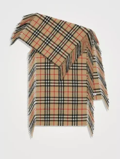 Check Cashmere Happy Scarf