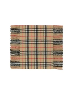 Check Cashmere Happy Scarf