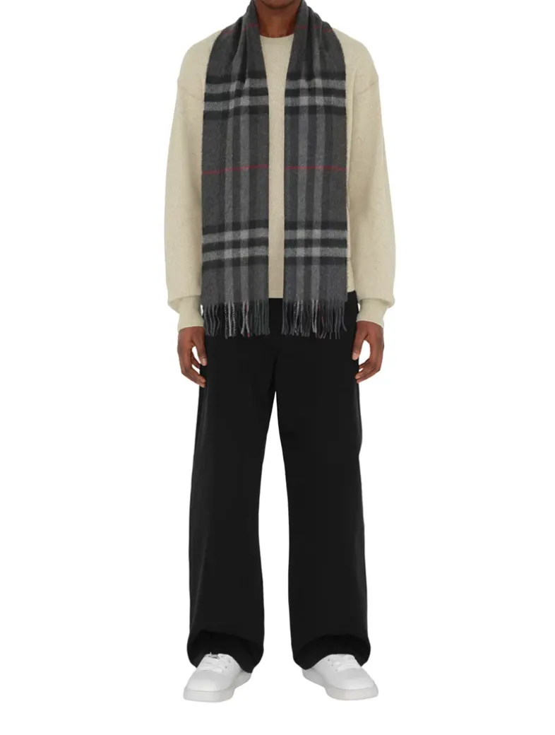 Check Cashmere Scarf