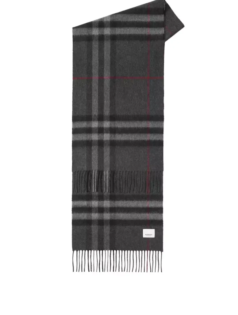 Check Cashmere Scarf