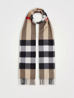 Check Cashmere Scarf