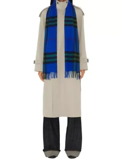 Check Cashmere Scarf