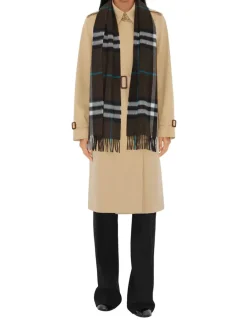 Check Cashmere Scarf