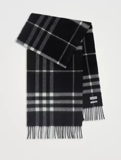 Check Cashmere Scarf