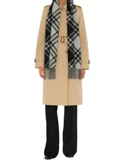 Check Cashmere Scarf