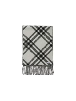 Check Cashmere Scarf