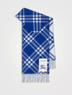 Check Cashmere Scarf