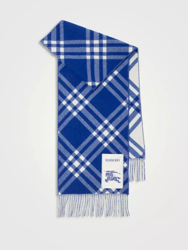 Check Cashmere Scarf