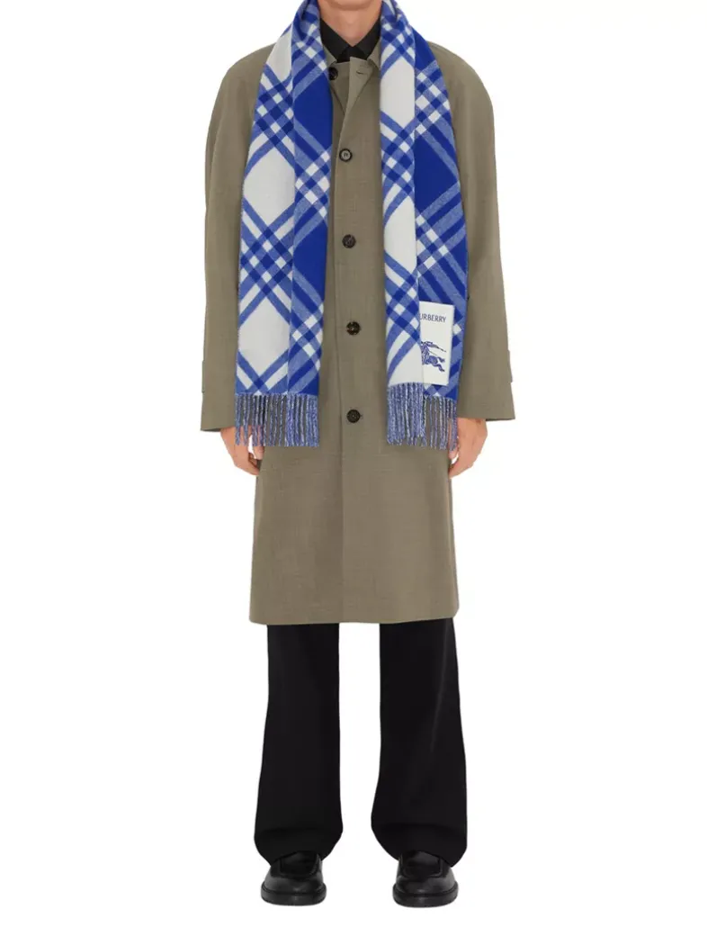 Check Cashmere Scarf