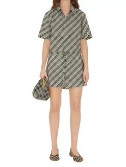 Check Cotton Pyjama Shorts