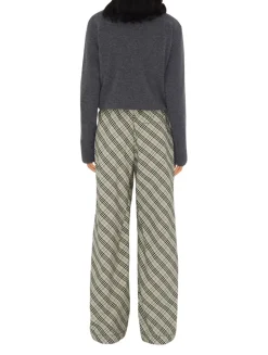 Check Cotton Pyjama Trousers