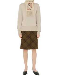 Check Label Cashmere Scarf