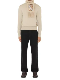 Check Label Cashmere Scarf