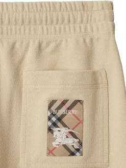 Check Label Cotton Jogging Pants