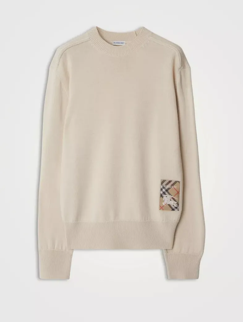 Check Label Wool Sweater