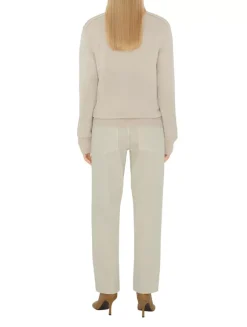 Check Label Wool Sweater