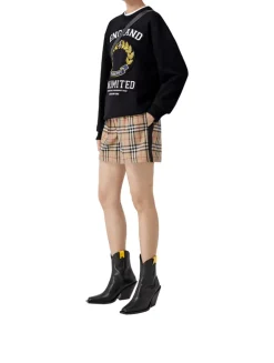 Check Stretch Cotton Shorts