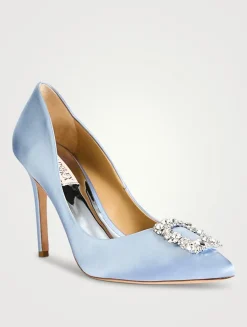 Cher Embellished Satin Pumps