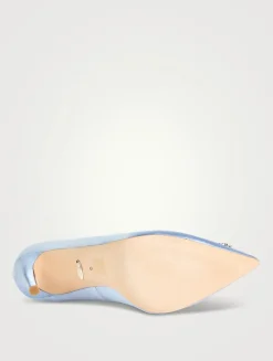 Cher Embellished Satin Pumps