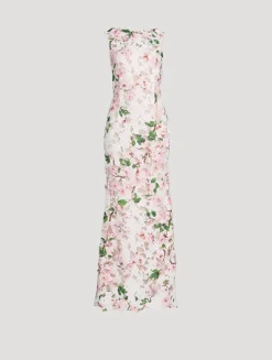 Cherry Blossom Guipure Gown