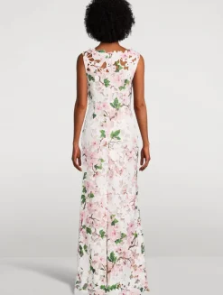 Cherry Blossom Guipure Gown