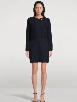 Cherry Blossoms-Embossed Cardigan