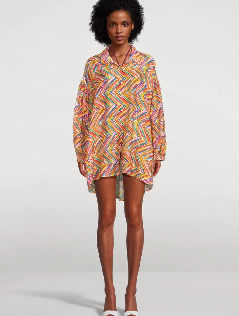 Chevron Cover-Up Shirt