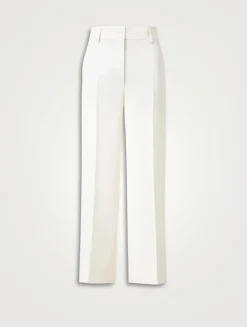 Chiaro Straight-Leg Wool Trousers