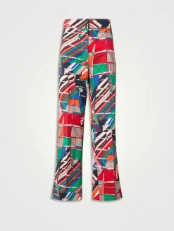 Chieko Jeans In Sea Clipper Print