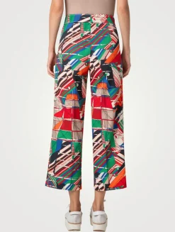 Chieko Jeans In Sea Clipper Print