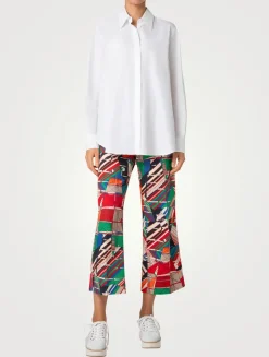 Chieko Jeans In Sea Clipper Print