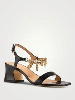 Chloé Charms Leather Sandals