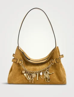 Chloé Charms Suede Shoulder Bag
