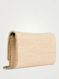 Chloé Iconic Raffia Wallet-On-Chain