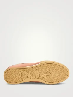 Chloé Kick Leather And Mesh Sneakers