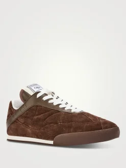 Chloé Kick Suede And Mesh Sneakers